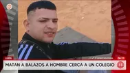 Asesinan a extranjero cerca de un colegio en Lurín