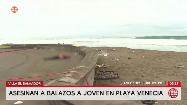 Asesinan a extranjero de cinco balazos en la playa Venecia en Villa El Salvador. Foto: América Noticias