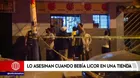 Asesinan a un hombre cuando bebía licor en una bodega en el Rímac