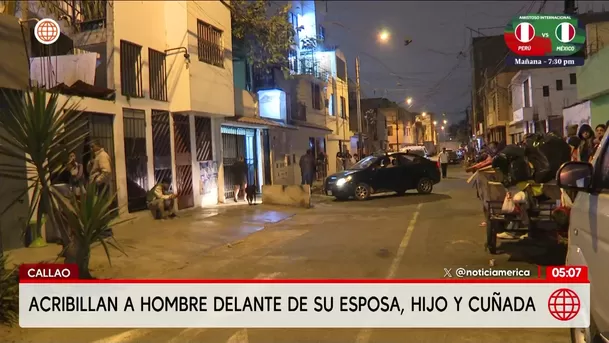 Asesinan a hombre delante de su familia en el Callao. Foto: América Noticias