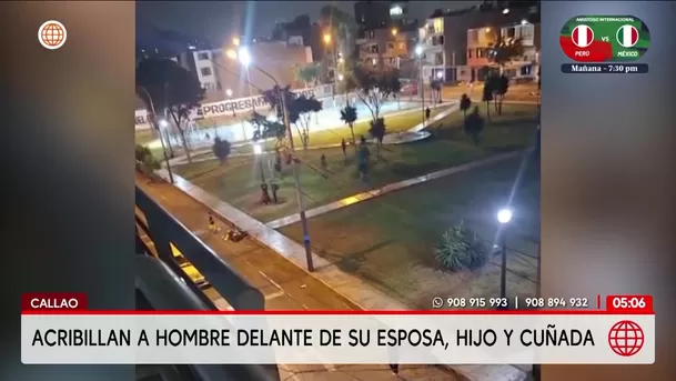 Asesinan a hombre delante de su familia en el Callao. Foto: América Noticias