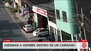 Asesinan a hombre dentro de un carwash de Mi Perú. Foto y video: AN