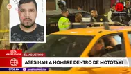 Asesinan a hombre dentro de mototaxi en El Agustino