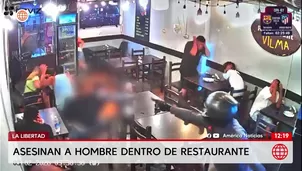 Asesinan a hombre dentro de un restaurante en La Libertad. Foto y video: América Noticias