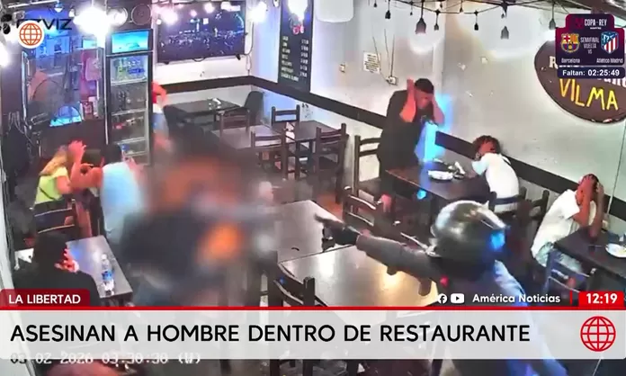 Crimen en restaurante en La Libertad deja un muerto