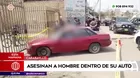 Asesinan a hombre dentro de su auto en Carabayllo