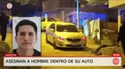 Asesinan a hombre dentro de su auto en Huaycán