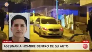 Asesinan a hombre dentro de su auto en Huaycán