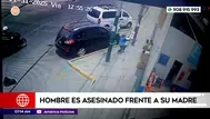 Asesinan a hombre frente a su madre en La Victoria