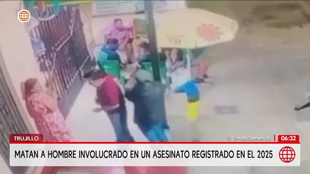 Asesinan a balazos a hombre involucrado en homicidio del 2025 en Trujillo. Foto: América Noticias Asesinan a balazos a hombre involucrado en homicidio del 2025 en Trujillo. Foto: América Noticias