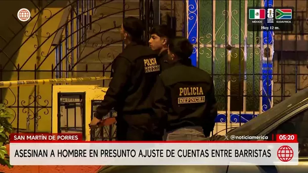 Asesinan a hombre en presunto ajuste de cuentas en San Martín de Porres. Foto: América Noticias Asesinan a hombre en presunto ajuste de cuentas en San Martín de Porres. Foto: América Noticias