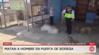 Asesinan a hombre en puerta de bodega en Surco