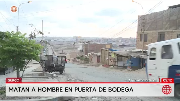 Asesinan a José David Rojas Hernández en puerta de bodega en Surco. Foto: América Noticias Asesinan a José David Rojas Hernández en puerta de bodega en Surco. Foto: América Noticias