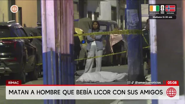 Asesinan a un hombre que bebía licor en el Rímac. Foto: América Noticias