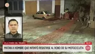 Asesinan a un hombre por resistirse al robo de su moto en VMT