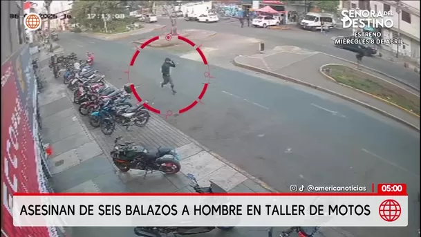 Asesinan a hombre de seis balazos en taller de motos en San Juan de Lurigancho. Foto: America Noticias