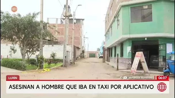 Asesinan a hombre tras abordar taxi por aplicativo en plena calle de Lurín/ América Noticias Asesinan a hombre tras abordar taxi por aplicativo en plena calle de Lurín/ América Noticias