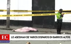 Asesinan a hombre de varios disparos en Barrios Altos  - Noticias de disparos