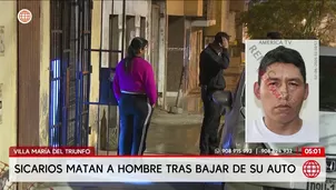 Asesinan a un hombre en Villa María del Triunfo. Foto y video: América Noticias