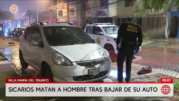 Asesinan a un hombre en Villa María del Triunfo. Foto: América Noticias Asesinan a un hombre en Villa María del Triunfo. Foto: América Noticias