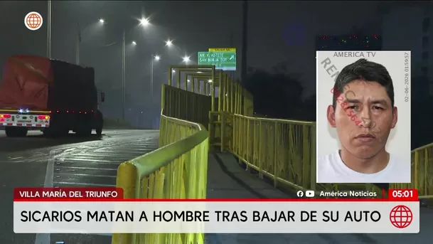 Asesinan a un hombre en Villa María del Triunfo. Foto: América Noticias Asesinan a un hombre en Villa María del Triunfo. Foto: América Noticias