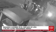 Asesinan a hombre y hieren a otro en ataque en el Cercado de Lima