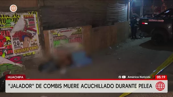 Asesinan a jalador de combis en Huachipa. Foto: América Noticias