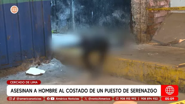 Asesinan a joven al lado de puesto de Serenazgo en Lima. Foto: América Noticias