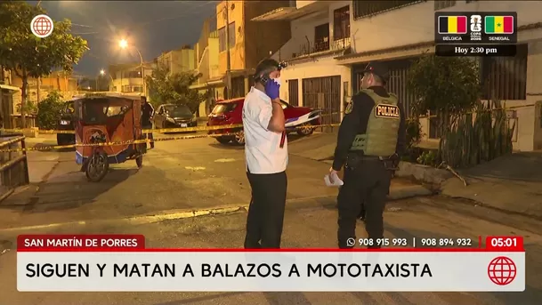 Asesinan a mototaxista a balazos en San Martín de Porres. Foto: América Noticias Asesinan a mototaxista a balazos en San Martín de Porres. Foto: América Noticias