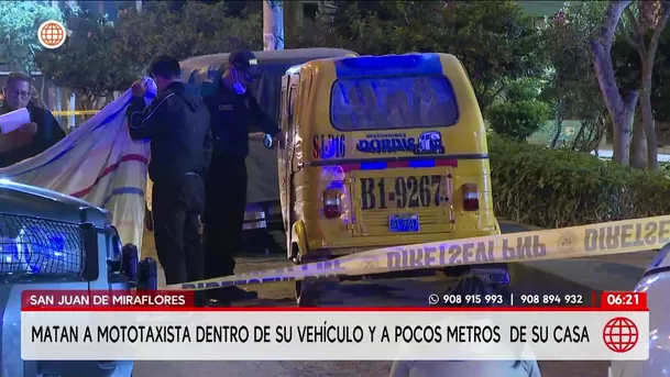 Asesinan a mototaxista cerca de su casa en San Juan de Miraflores. Foto: América Noticias Asesinan a mototaxista cerca de su casa en San Juan de Miraflores. Foto: América Noticias