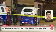 Asesinan a mototaxista a disparos frente a su casa en Chorrillos