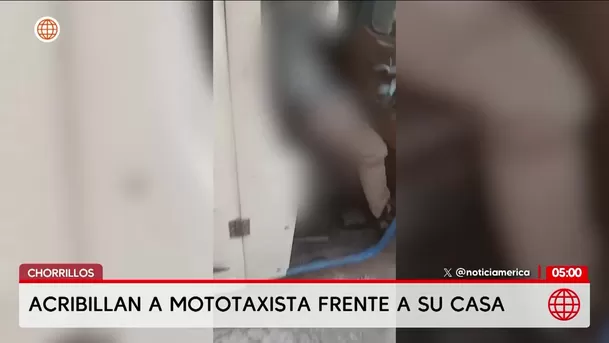 Asesinan a mototaxista de 27 disparos frente a su casa en Chorrillos. Foto: América Noticias