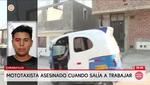 Asesinan a mototaxista frente a su casa en Carabayllo. Foto y video: América Noticias