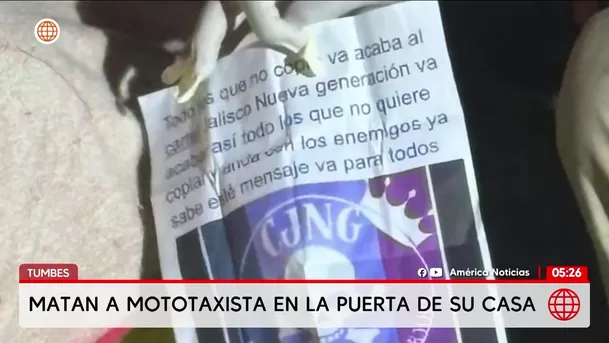 Asesinan a mototaxista frente a su vivienda en Tumbes. Foto: América Noticias Asesinan a mototaxista frente a su vivienda en Tumbes. Foto: América Noticias