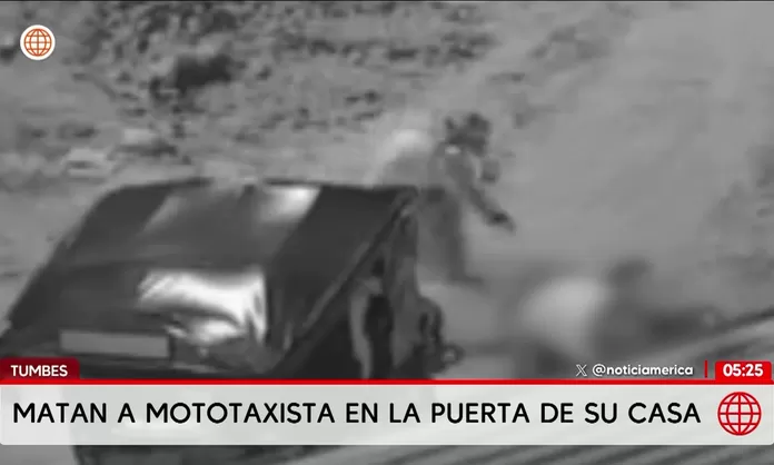 Tumbes: asesinan a balazos a mototaxista frente a su vivienda en presunto ataque extorsivo