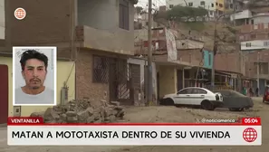 Asesinan a un mototaxista de ocho disparos en Ventanilla. Foto y video: América Noticias