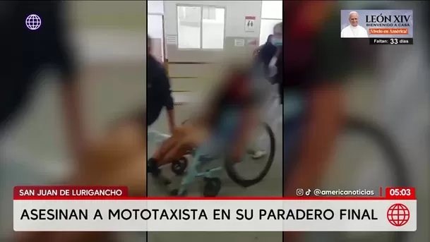 Asesinan a mototaxista en San Juan de Lurigancho. Foto: América Noticias Asesinan a mototaxista en San Juan de Lurigancho. Foto: América Noticias