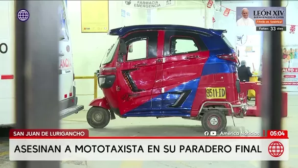 Asesinan a mototaxista en San Juan de Lurigancho. Foto: América Noticias Asesinan a mototaxista en San Juan de Lurigancho. Foto: América Noticias