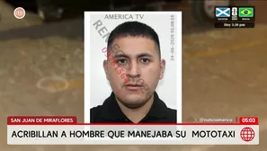 Asesinan a un mototaxista en San Juan de Miraflores. Foto y video: América Noticias
