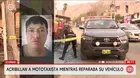 Asesinan a mototaxista en taller mecánico de Comas