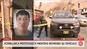 Asesinan a mototaxista en taller mecánico de Comas. Foto y video: América Noticias