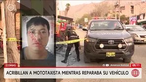 Asesinan a mototaxista en taller mecánico de Comas. Foto y video: América Noticias