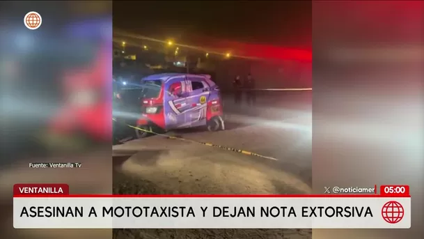 Asesinan a mototaxista en Ventanilla. Foto: América Noticias
