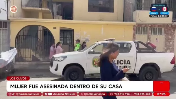 Mujer de 72 años fue hallada sin vida con cortes en el cuello dentro de su casa en Los Olivos/ América Noticias Mujer de 72 años fue hallada sin vida con cortes en el cuello dentro de su casa en Los Olivos/ América Noticias