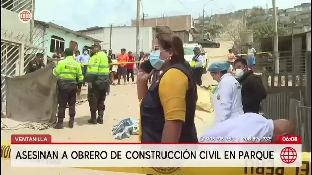 Matan a obrero en parque de Ventanilla durante la madrugada/ América Noticias Matan a obrero en parque de Ventanilla durante la madrugada/ América Noticias