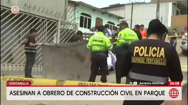 Obrero muere tras ataque a balazos en parque del sector 4 de Ventanilla/América Noticias Obrero muere tras ataque a balazos en parque del sector 4 de Ventanilla/América Noticias