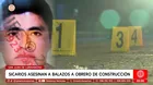 Asesinan a obrero de construcción en San Juan de Lurigancho