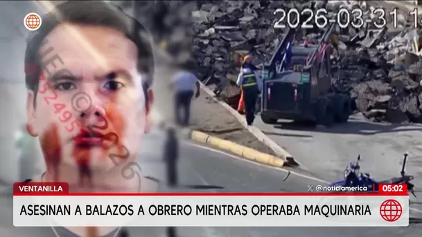 Asesinan a obrero en obra de avenida Néstor Gambetta en Ventanilla. Foto: América Noticias