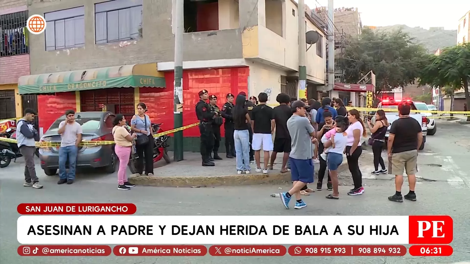 Asesinan a padre de familia en presencia de sus hijas en San Juan de Lurigancho. Foto: América Noticias Asesinan a padre de familia en presencia de sus hijas en San Juan de Lurigancho. Foto: América Noticias