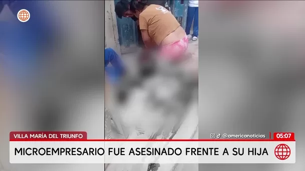 Asesinan a padre microempresario en Villa María del Triunfo. Foto: América Noticias Asesinan a padre microempresario en Villa María del Triunfo. Foto: América Noticias